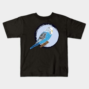 Nice Artwork showing a Blue Budgie II Kids T-Shirt